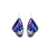 Bohemian Boho Butterfly Earrings for Women - Drop Dangle Earrings - Beautiful Vibrant Butterfly Wing Colors –...