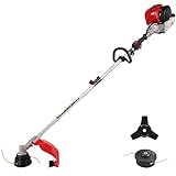 PowerSmart 4 Cycle 37cc Weed Wacker Gas Powered, 3 in 1 Detachable Straight Shaft Multipurpose Trimmer with 16' Cutting...