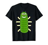 Green Caterpillar Character Cute Animal Halloween Costume T-Shirt