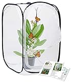 RESTCLOUD Insect and Butterfly Habitat Cage Terrarium Pop-up 23.6 Inches Tall