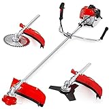 MAXTRA Weed Wacker Gas Powered, 42.7cc 2 Cycle 3 in 1 Weed Eater, Powerful Cordless String Trimmer, 18-Inch Cutting...
