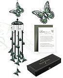 VENBEEL Wind Chimes for Outside, 33' Butterfly Wind Chimes Outdoor, Gifts for Women Mom Grandma Birthday, Memorial Gift...