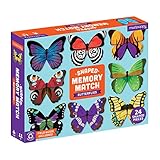 Mudpuppy Butterflies Shaped Memory Match, Multicolor