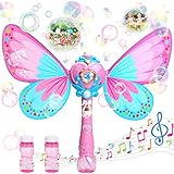 Sitodier Bubble Machine for Kids | Butterfly Bubbles Wand Blower for Toddlers 1000+ Bubbles per Minute | Outdoor Indoor...