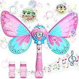 Sitodier Bubble Machine for Kids | Butterfly Bubbles Wand Blower for Toddlers 1000+ Bubbles per Minute | Outdoor Indoor...