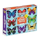 Mudpuppy Butterflies Shaped Memory Match, Multicolor