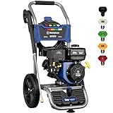 Westinghouse WPX3200 Gas Pressure Washer, 3200 PSI and 2.5 Max GPM, Onboard Soap Tank, Spray Gun and Wand, 5 Nozzle Set,...