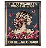 She Remembered Who She Was And The Game Changed - Uplifting Encouragement Gifts for Women - Inspirational Positive...
