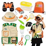 JOYIN Outdoor Explorer Kit, Bug Catcher for Kids (Vest, Hat, Flashlight Compass, Binoculars, Magnifying Glass and...