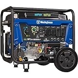 Westinghouse 12500 Watt Dual Fuel Home Backup Portable Generator, Remote Electric Start, Transfer Switch Ready, Gas and...