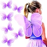 Butterfly Craze Girls' Fairy, Angel, or Butterfly Wings Costumes & Dress Up Collection: Set of 6, Magical Delights,...