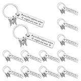 24 PCS Butterfly Memorial Gifts for Women Butterfly Memorial Gift Memorial Keychain Gift Butterflies Keychain Sympathy...