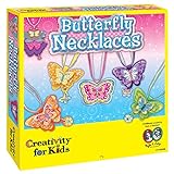 Creativity for Kids Butterfly Necklaces - Children's Jewelry Making Craft Kit - Makes 6 Necklaces