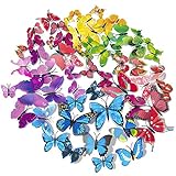SmartWallStation 84 x PCS 3D Colorful Butterfly Wall Stickers DIY Art Decor Crafts for Party Cosplay Wedding Offices...