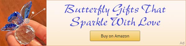 unique crystal butterfly gift