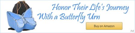 honor their life's journey with a butterfly urn